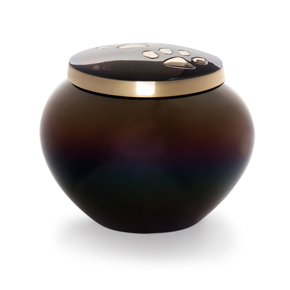 Odyssey Rainbow Pet Urn- rainbow/polished bronze | Pet ...